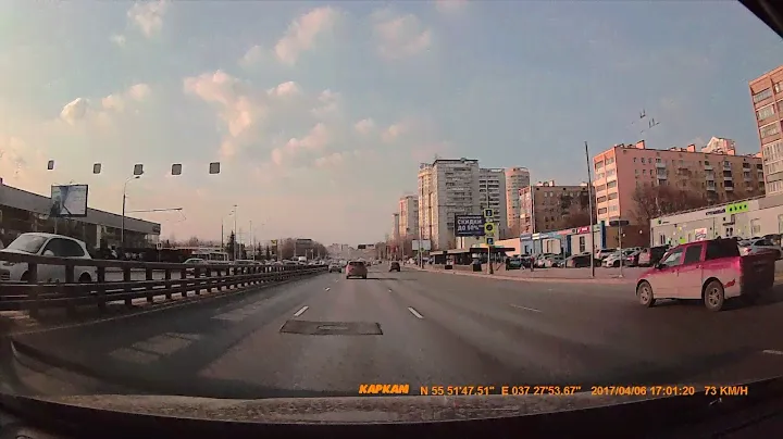 Видеорегистратор-антирадар. Каркам комбо 3.Первое тестовое видео
