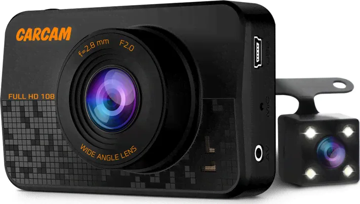 Автомобильный Full HD видеорегистратор CARCAM D1, 2 камеры