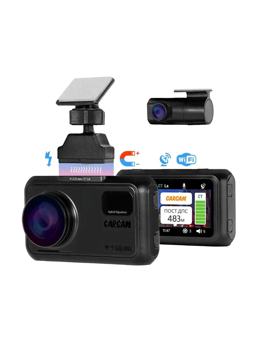 Видеорегистратор+антирадар CARCAM HYBRID 2s Signature-0